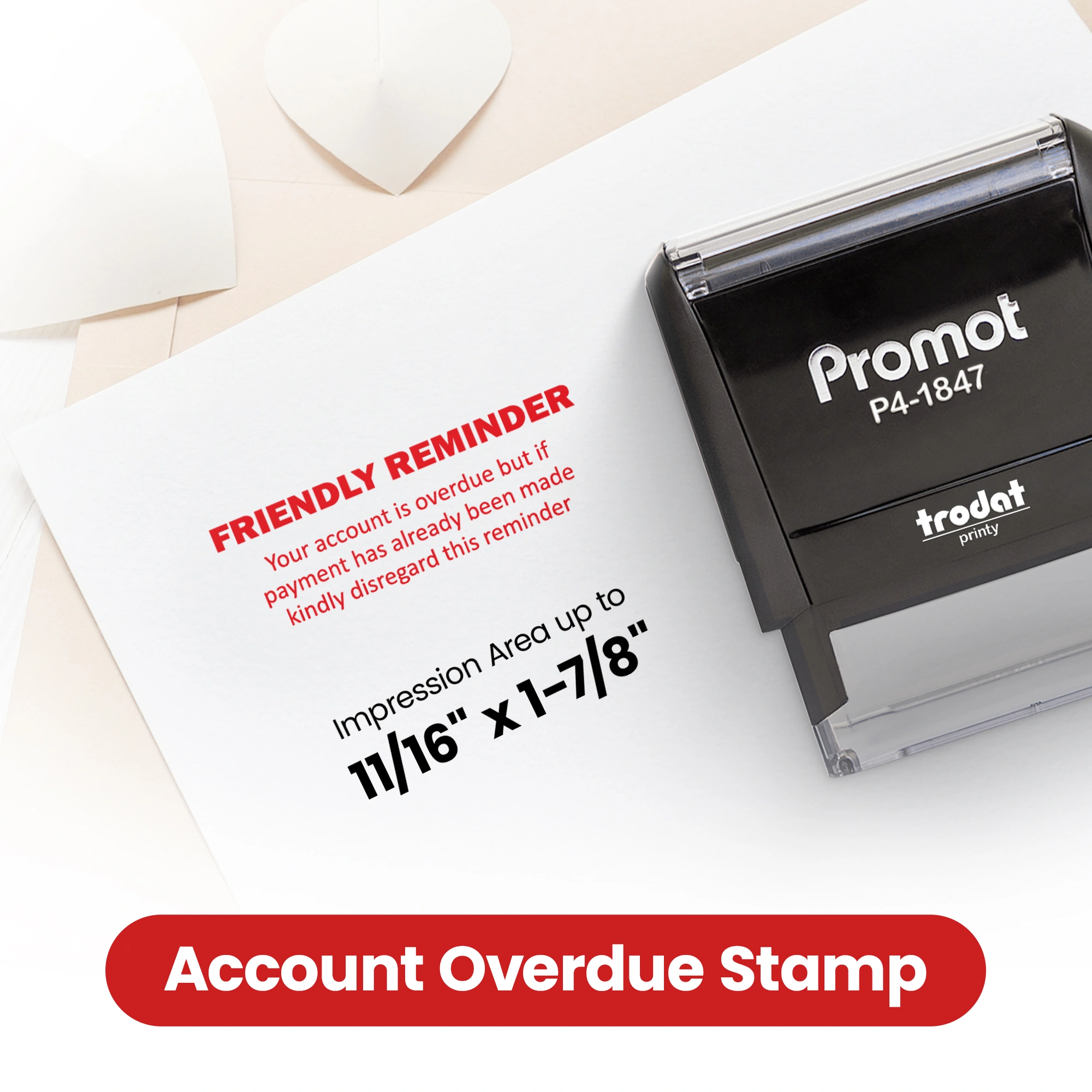 Friendly Reminder Overdue Stamp